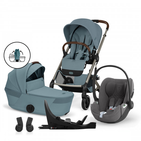 CYBEX Gold Balios 2026 4in1 �sszecsukhat� m�zessel - Stormy Blue / Mirage Grey